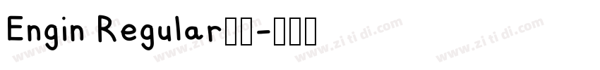 Engin Regular下载字体转换